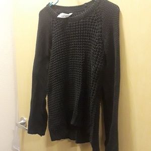 Black knit sweater